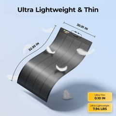 12V/24V 200W Arch Pro N-Type TOPCon Solar Panel With Tape