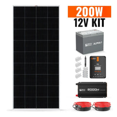 Rich Solar - 200 Watt Complete Solar Kit - Green Vista Living