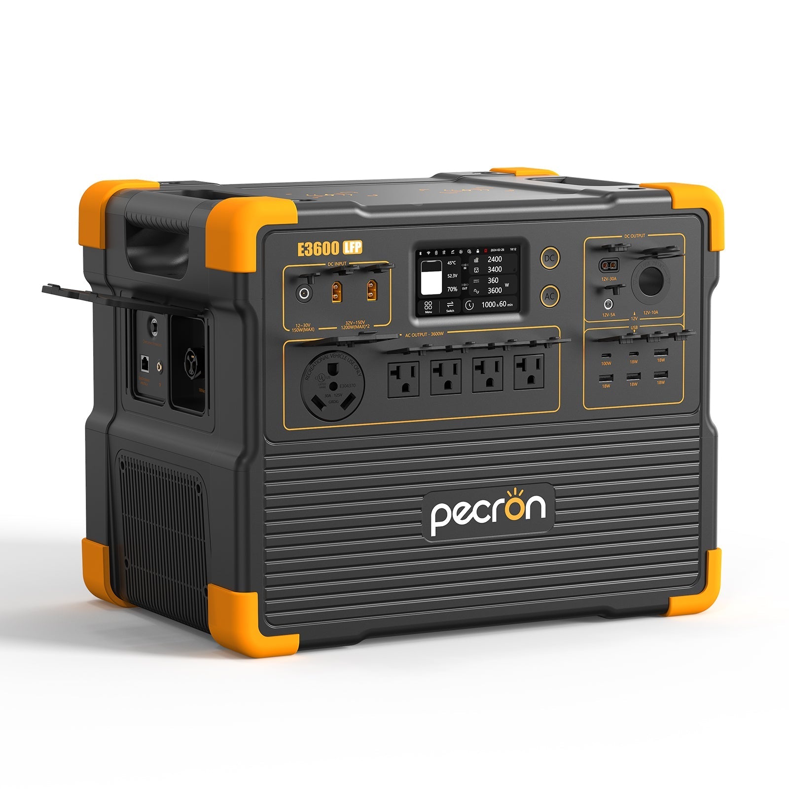PECRON E3600LFP Portable Power Station 3600W 3072Wh - Green Vista Living