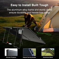 ACOPOWER PLK Portable Solar Panel Kit, Lightweight 20A Charge Controller——200W, 100W - Green Vista Living