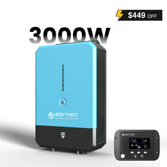 ACOPOWER 3000W/12V All-in-One Pure Sine Wave Hybrid Solar Charger Inverter - Green Vista Living