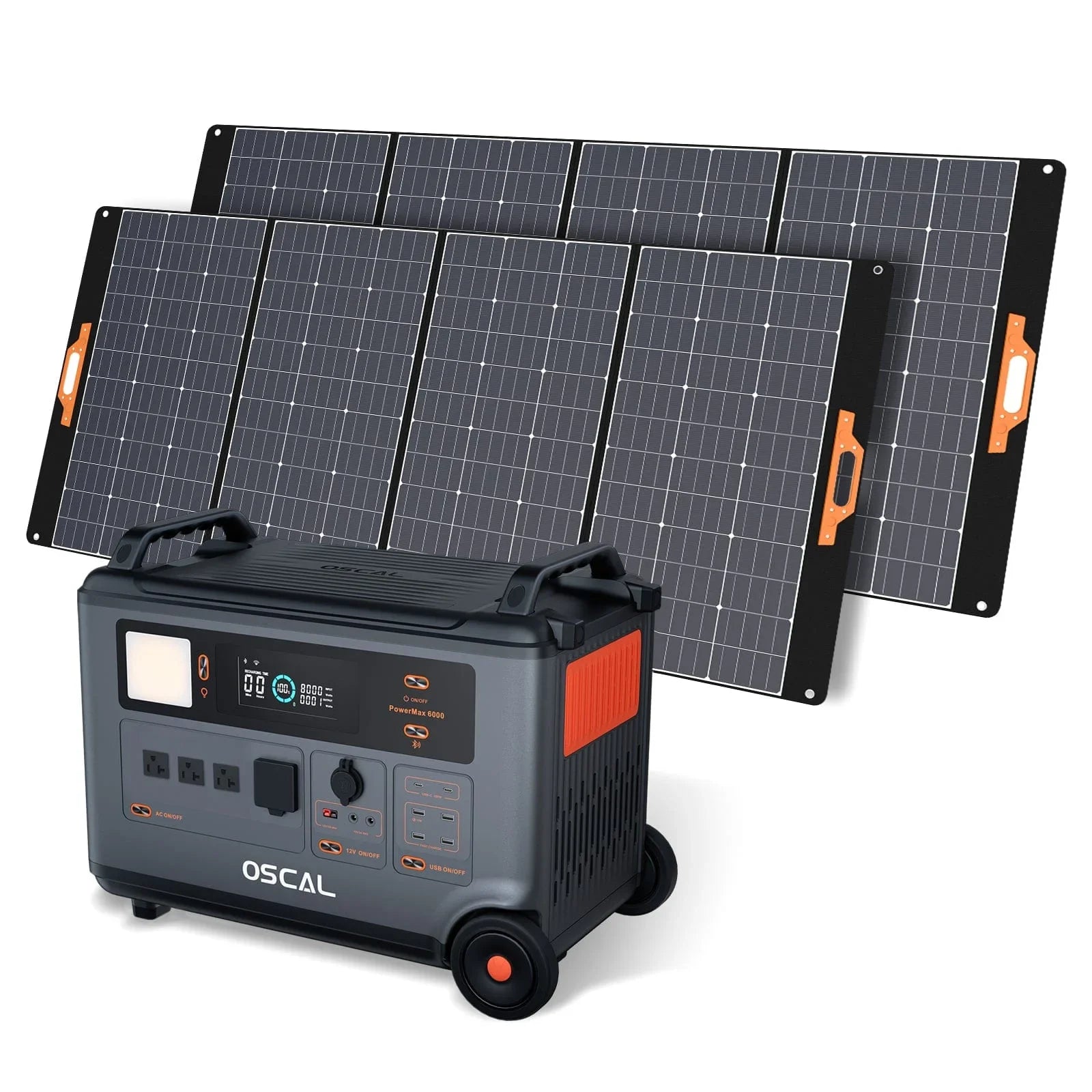 Oscal PowerMax 6000 | 6000W Portable Power Station with 120/240V Dual Voltage - Green Vista Living
