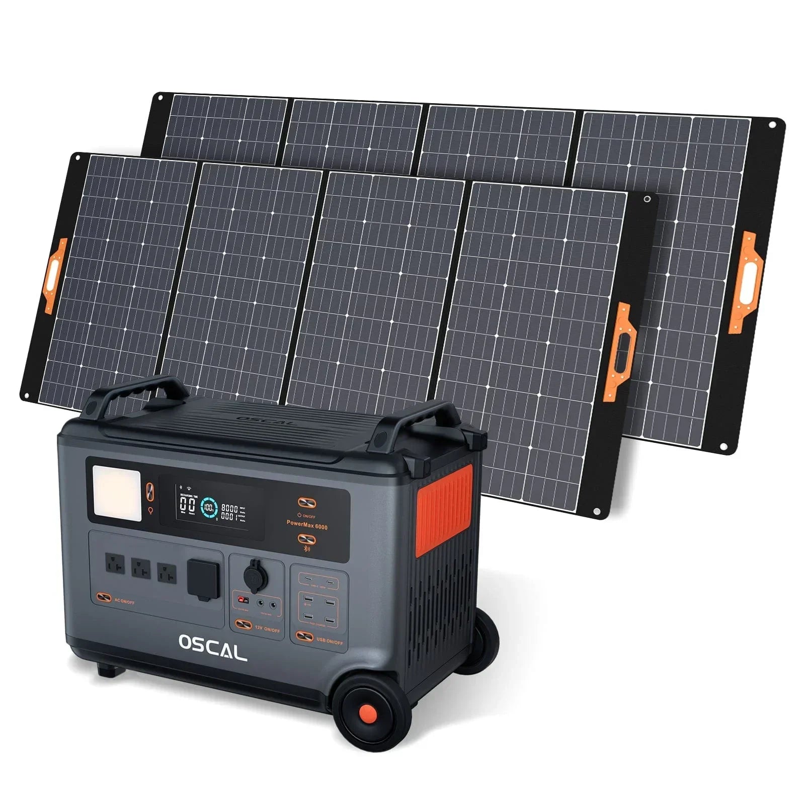 Oscal PowerMax 6000 | 6000W Portable Power Station with 120/240V Dual Voltage - Green Vista Living