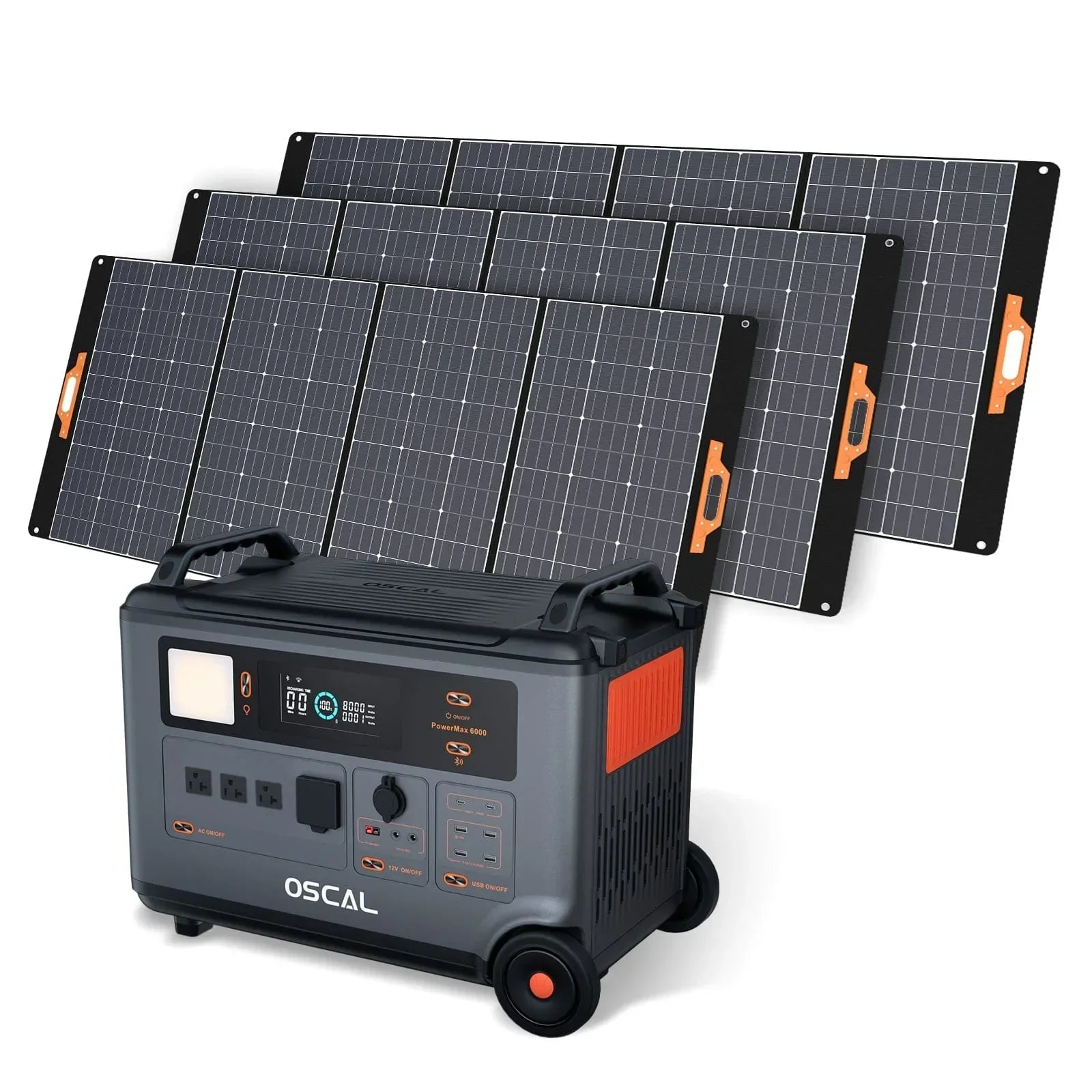 Oscal PowerMax 6000 | 6000W Portable Power Station with 120/240V Dual Voltage - Green Vista Living