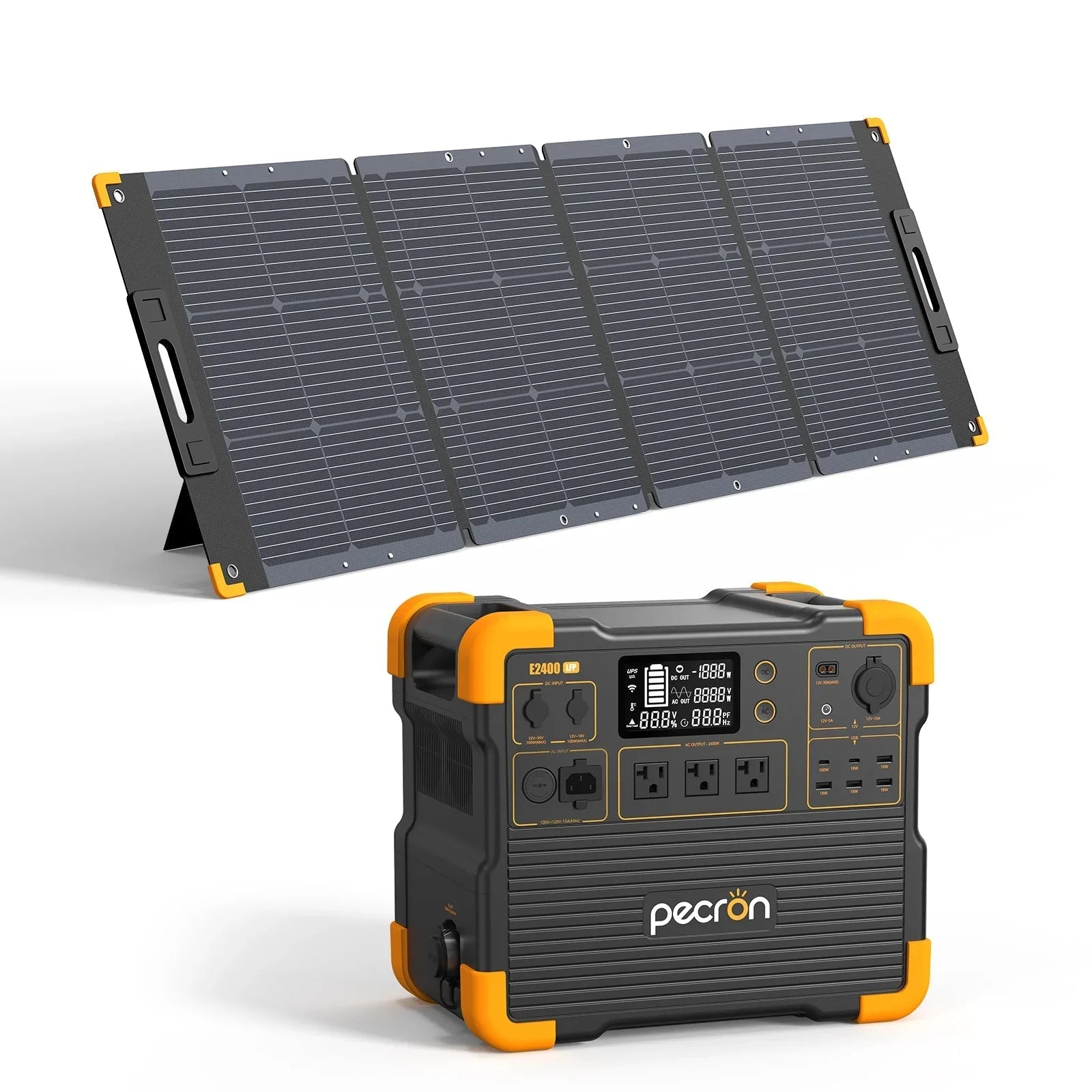 PECRON E2400LFP Portable Power Station 2400W 2048Wh - Green Vista Living