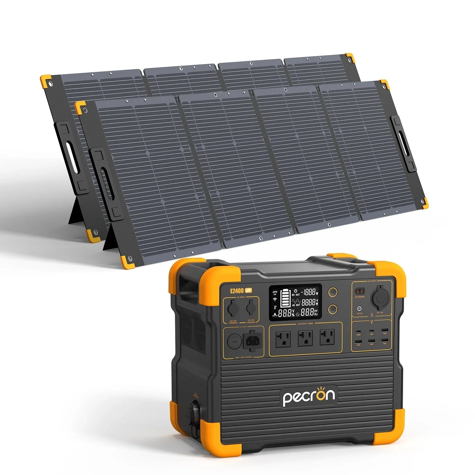 PECRON E2400LFP Portable Power Station 2400W 2048Wh - Green Vista Living