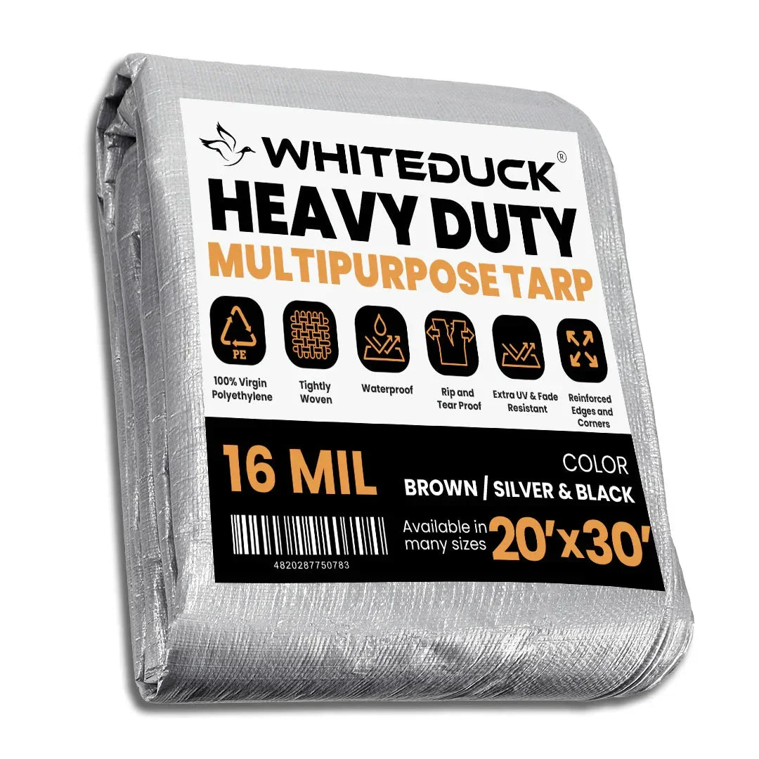 Super Heavy Duty Poly Tarp Cover Thick 16 Mil, 8 oz - Green Vista Living