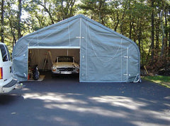 Rhino Shelter | 22’W X 24’L X 12’H Portable Livestock Shelter (Animal Run-In) Round Style