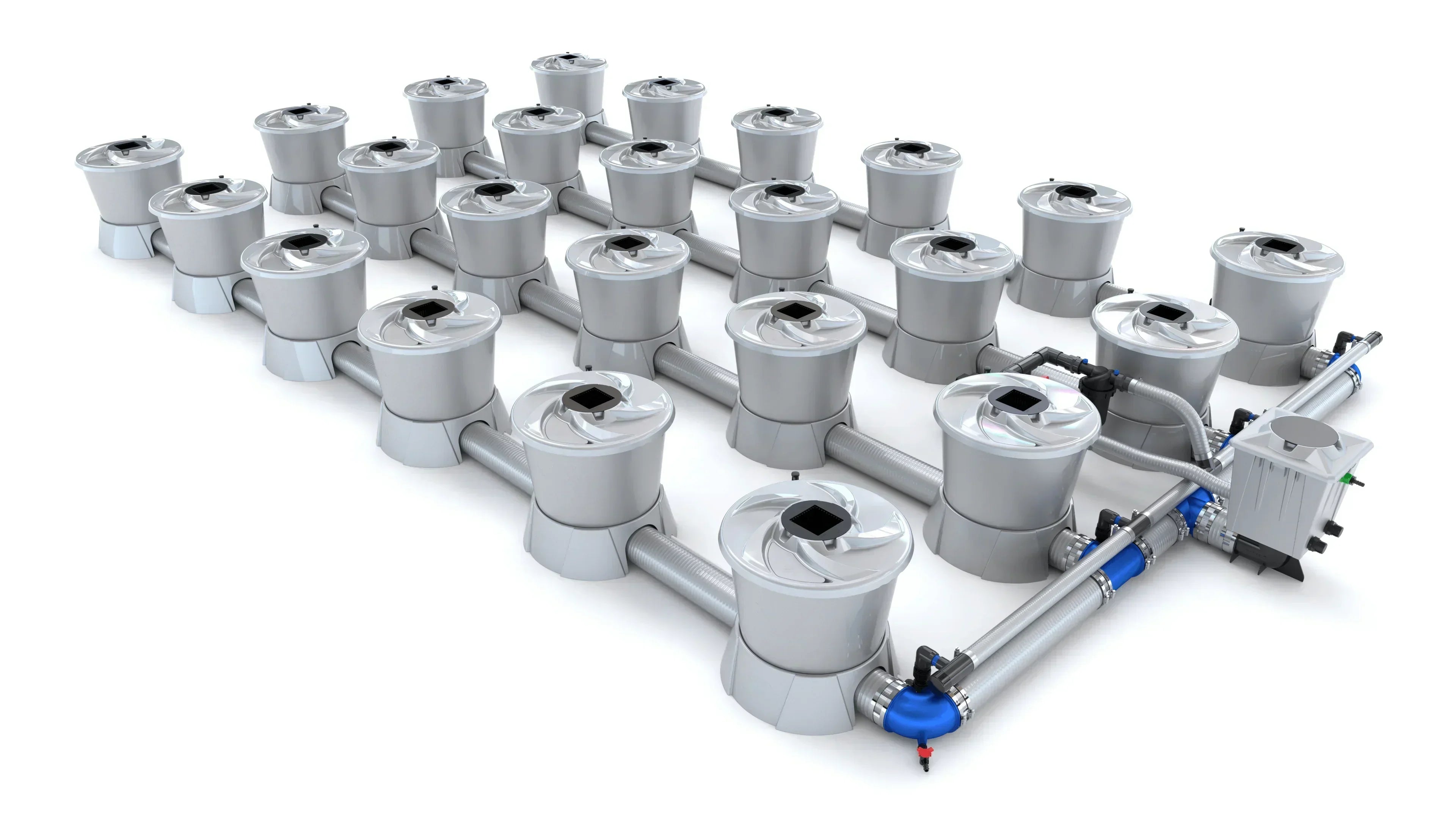 Alien Hydroponics - V-SYSTEM 24 Pot 4 Row Kit - Green Vista Living