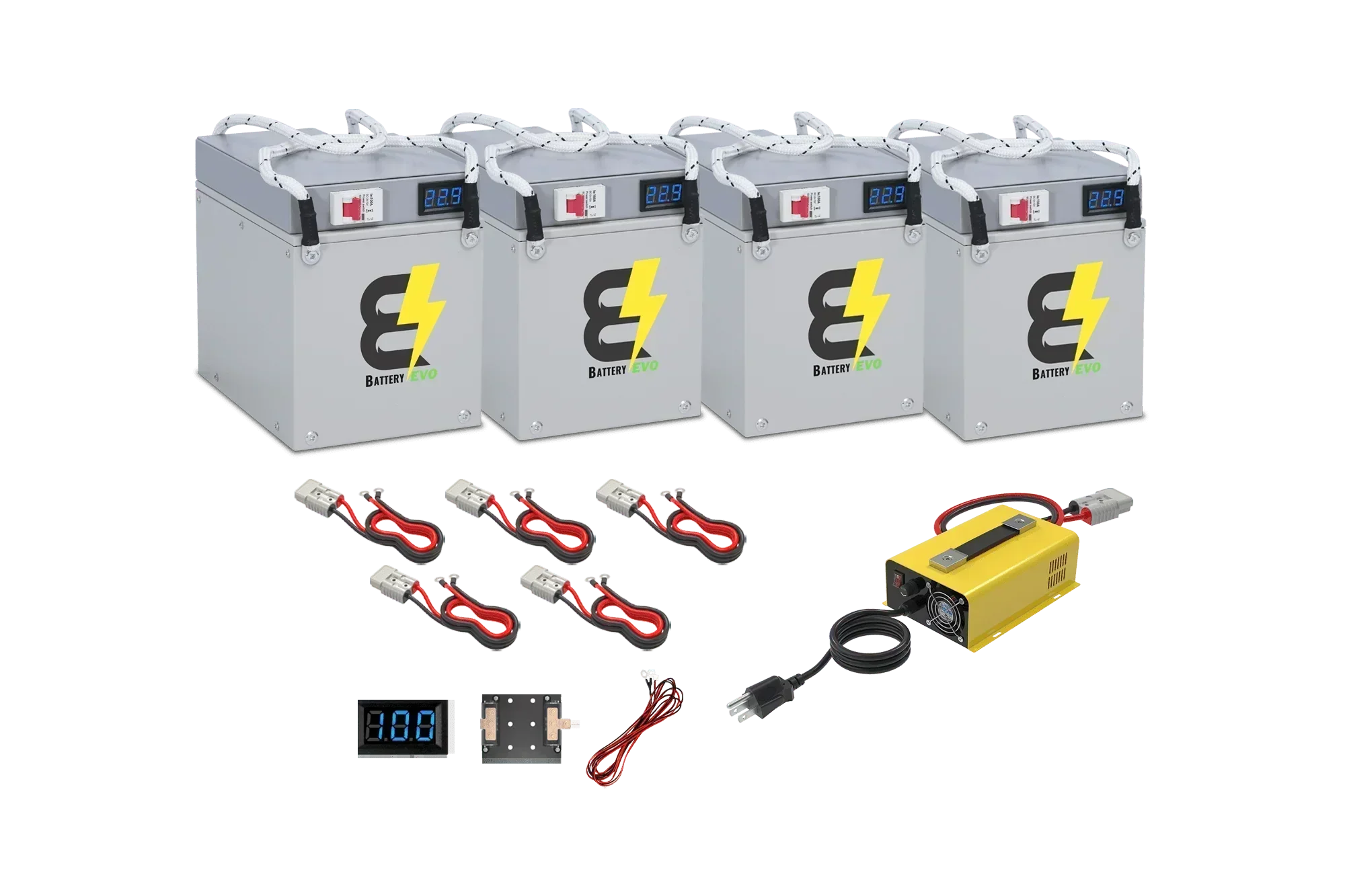 BatteryEVO 24V Eagle 4x Battery Kit (240Ah - 6kWh) - Green Vista Living