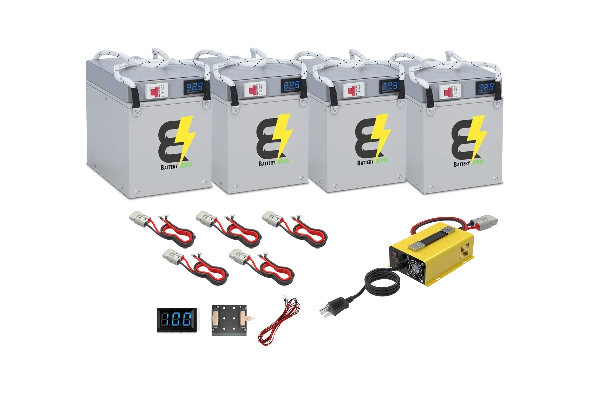 BatteryEVO 24V Eagle 4x Battery Kit (240Ah - 6kWh) - Green Vista Living