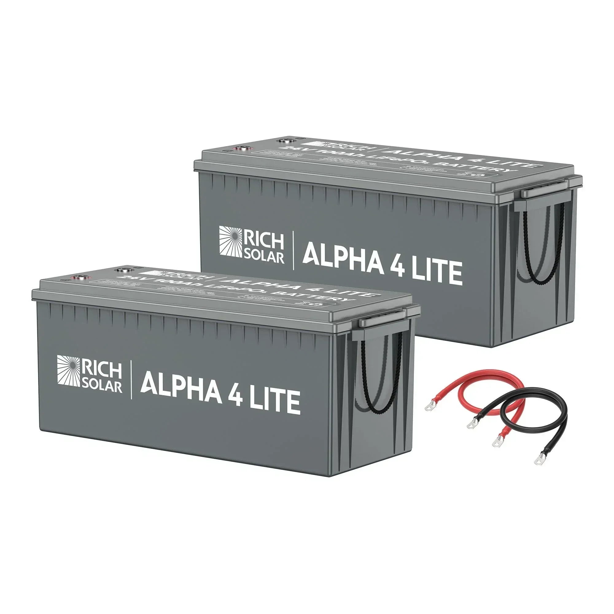 Rich Solar - 24V - 200AH - 5.1kWh Lithium Battery Bank - Green Vista Living