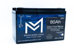 Monster Marine Lithium 24V 80Ah deep cycle marine LiFePO4 battery with Bluetooth