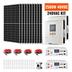 Rich Solar 2500W 48VDC-240VAC Solar Kit - Green Vista Living