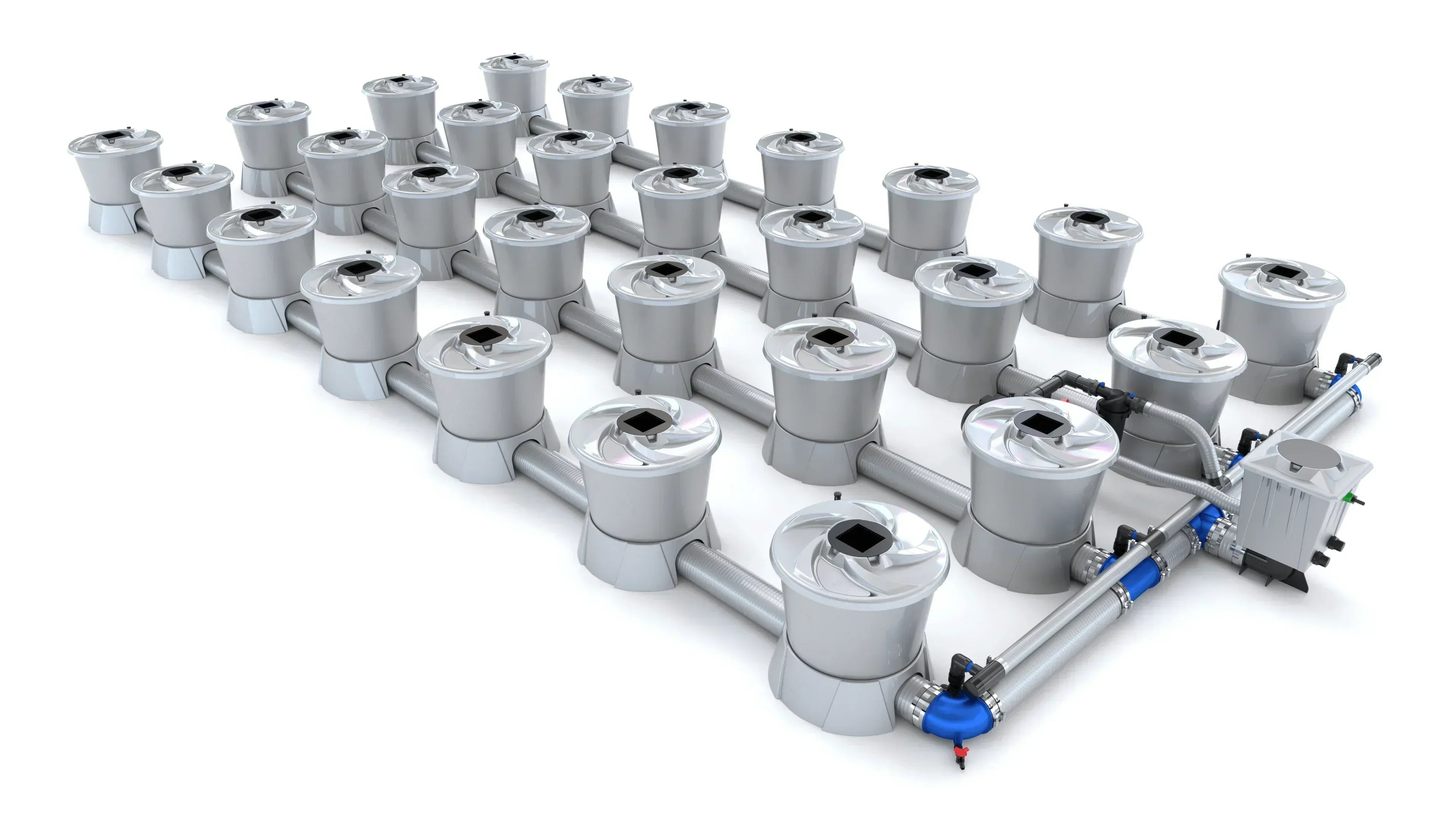 Alien Hydroponics - V-SYSTEM 28 Pot 4 Row Kit - Green Vista Living