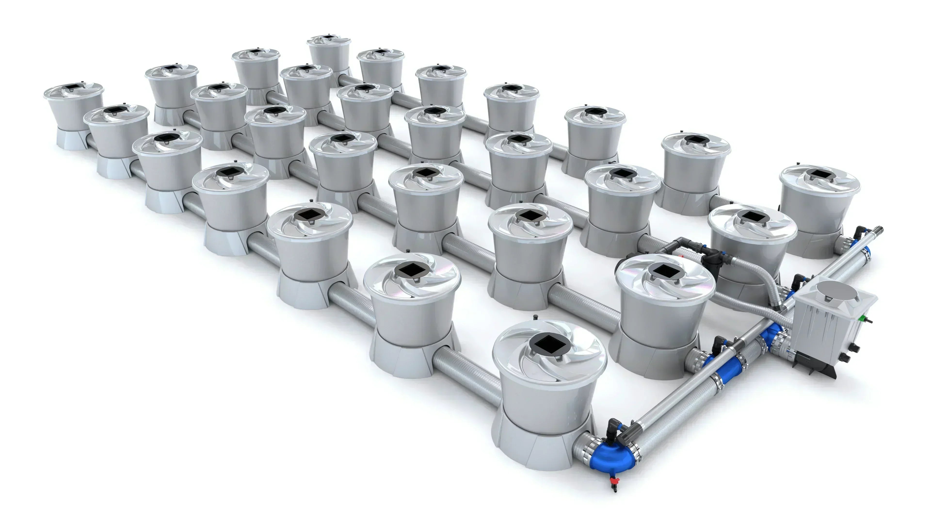 Alien Hydroponics - V-SYSTEM 28 Pot 4 Row Kit - Green Vista Living