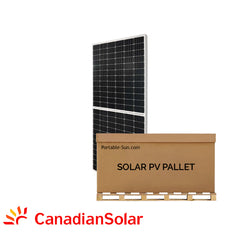 Canadian Solar CS3W-445W BiHiKu Bifacial Solar Panel | 445W High-Efficiency Mono PERC | Full Pallet (33) - 14.7kW Total