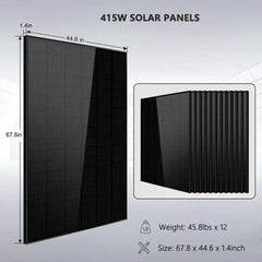 Off-Grid Solar Kit 13000W 48VDC 120V/240V 20.48KWH Lithium Battery 14 X 415 Watts Solar Panels SGR-13KM - Green Vista Living
