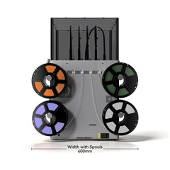 Flashforge Creator 5 Pro 4-Toolheads Enclosed Multi-Color 3D Printer | 500% Faster, Zero Purge Waste