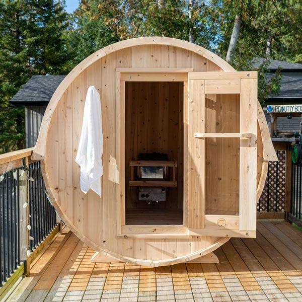 Dundalk Leisurecraft Canadian Timber Harmony Barrel Sauna | 4 Persons - Green Vista Living