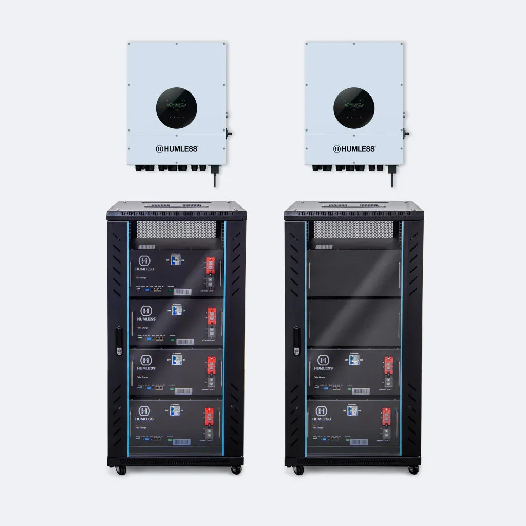 Humless IP65 Rack-mountable Batteries w/ 6kW Universal Inverter - Green Vista Living