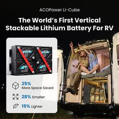 ACOPOWER Li-Cube Stable Lithium RV Battery – 100Ah / 230Ah - Green Vista Living