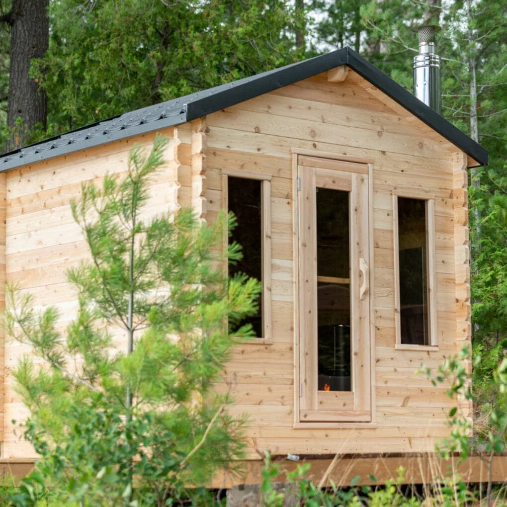 Dundalk Leisurecraft Canadian Timber Georgian Cabin Sauna | 6 Persons - Green Vista Living