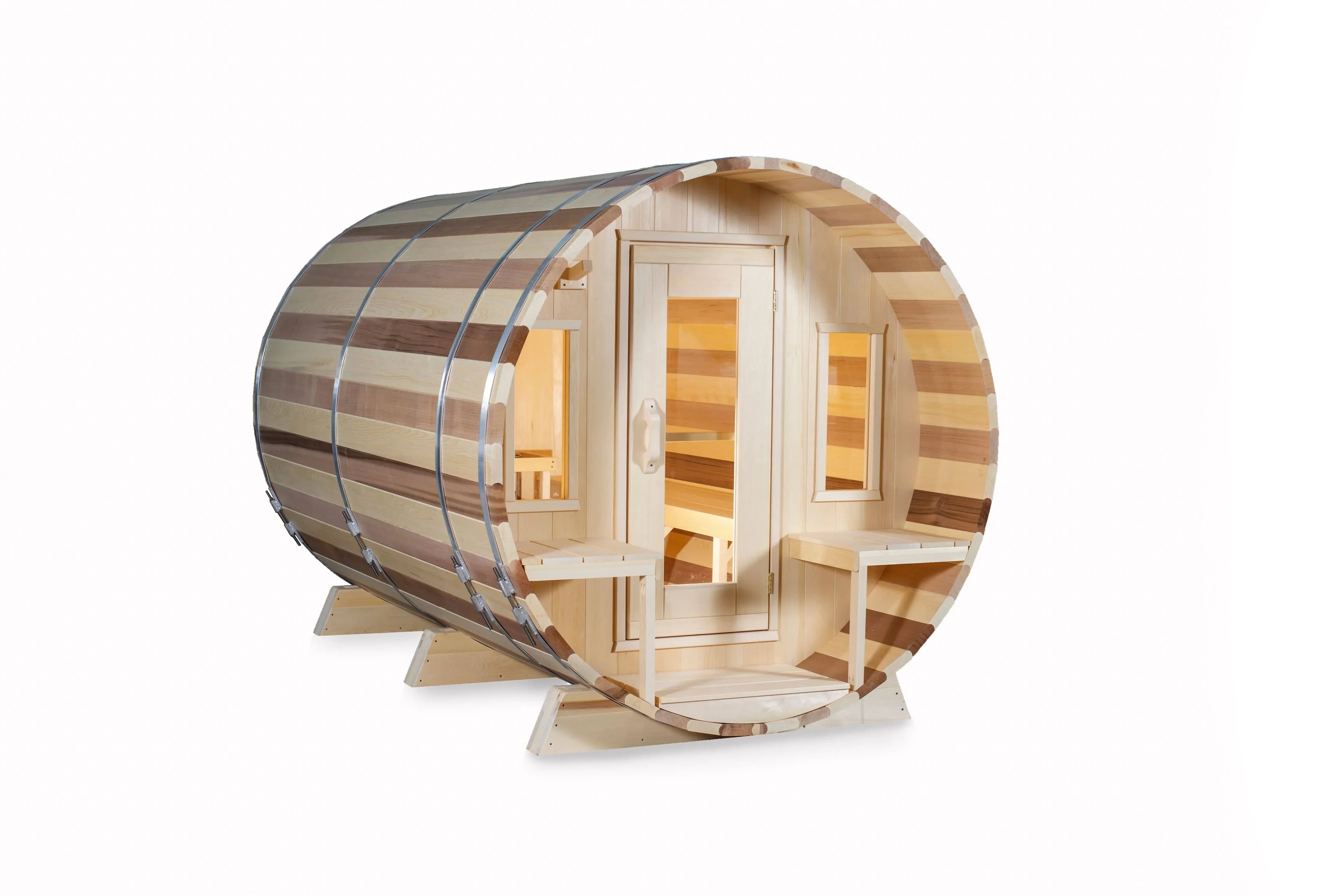 Dundalk Leisurecraft Canadian Timber Tranquility Barrel Sauna | 6 - 8 Persons - Green Vista Living