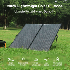 ACOPOWER PLK Portable Solar Panel Kit, Lightweight 20A Charge Controller——200W, 100W - Green Vista Living