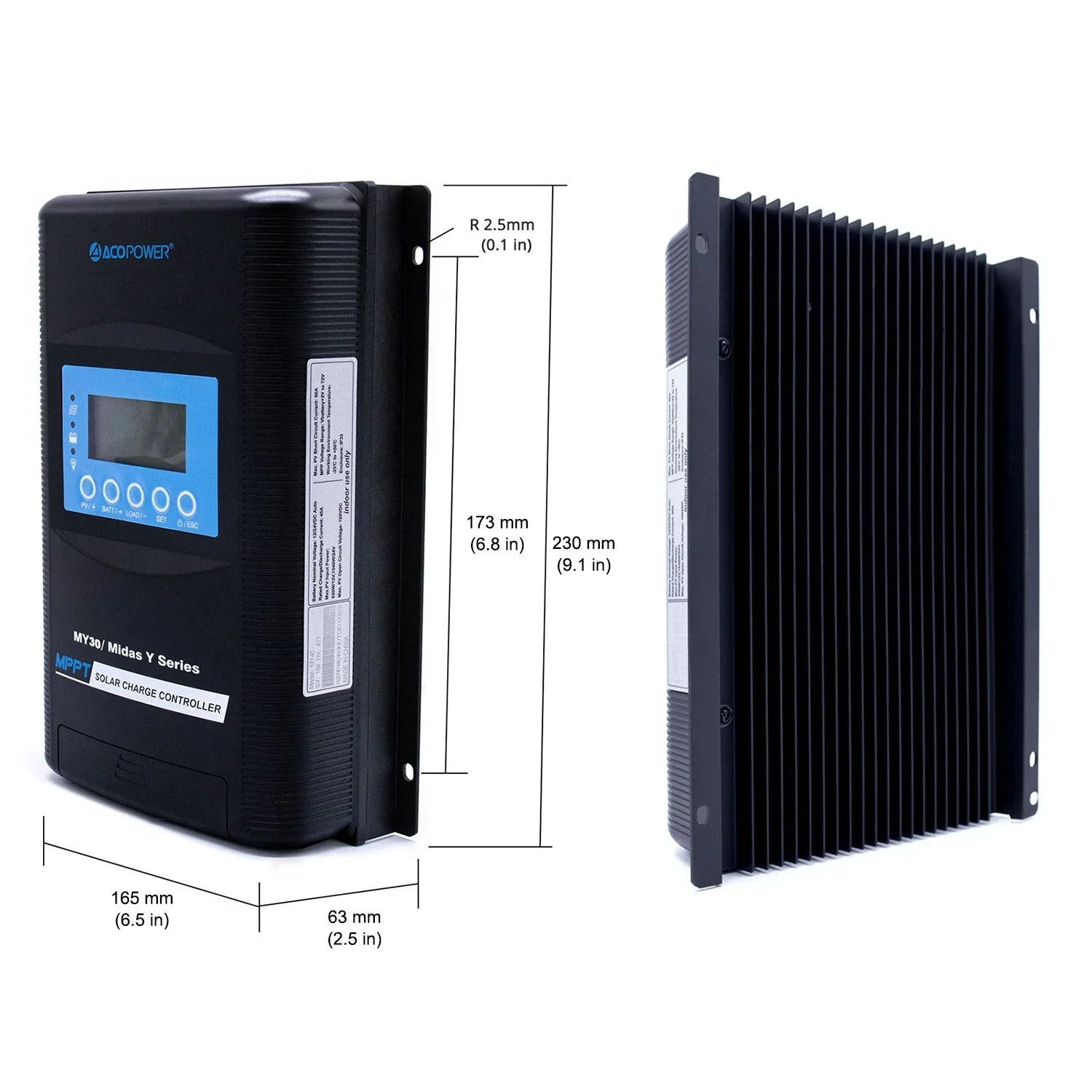 ACOPOWER Midas 30 Amp MPPT Solar Charge Controller - Green Vista Living