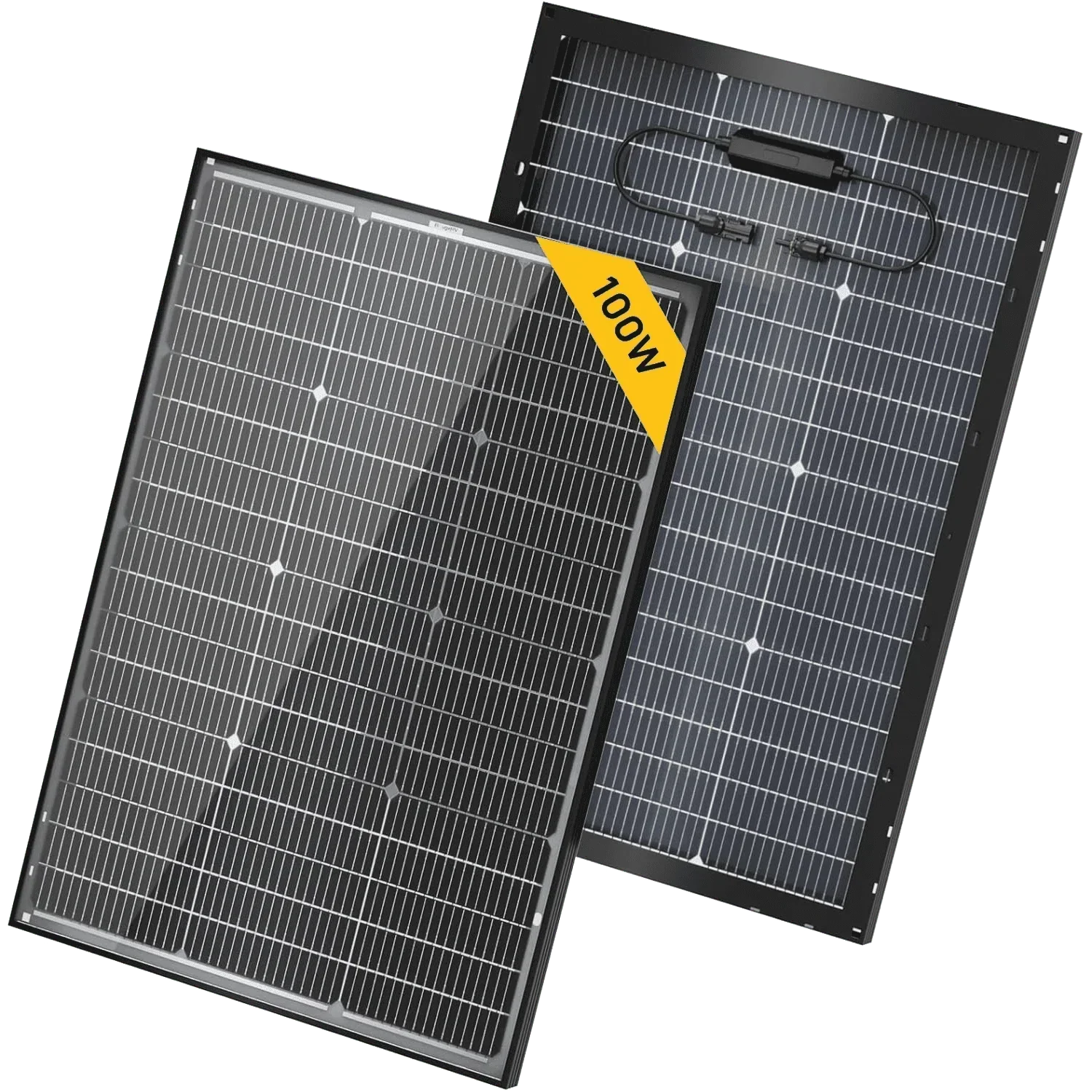 BougeRV 16BB N-Type 12V/24V 100 Watt Bifacial Solar Panel - Green Vista Living