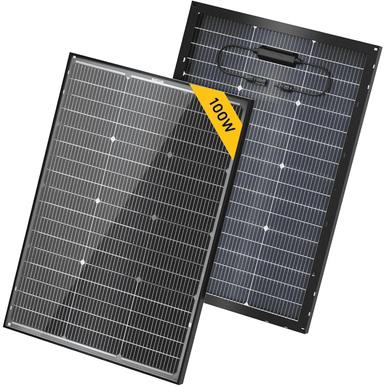 BougeRV 16BB N-Type 12V/24V 100 Watt Bifacial Solar Panel - Green Vista Living