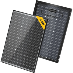BougeRV 16BB N-Type 12V/24V 100 Watt Bifacial Solar Panel - Green Vista Living