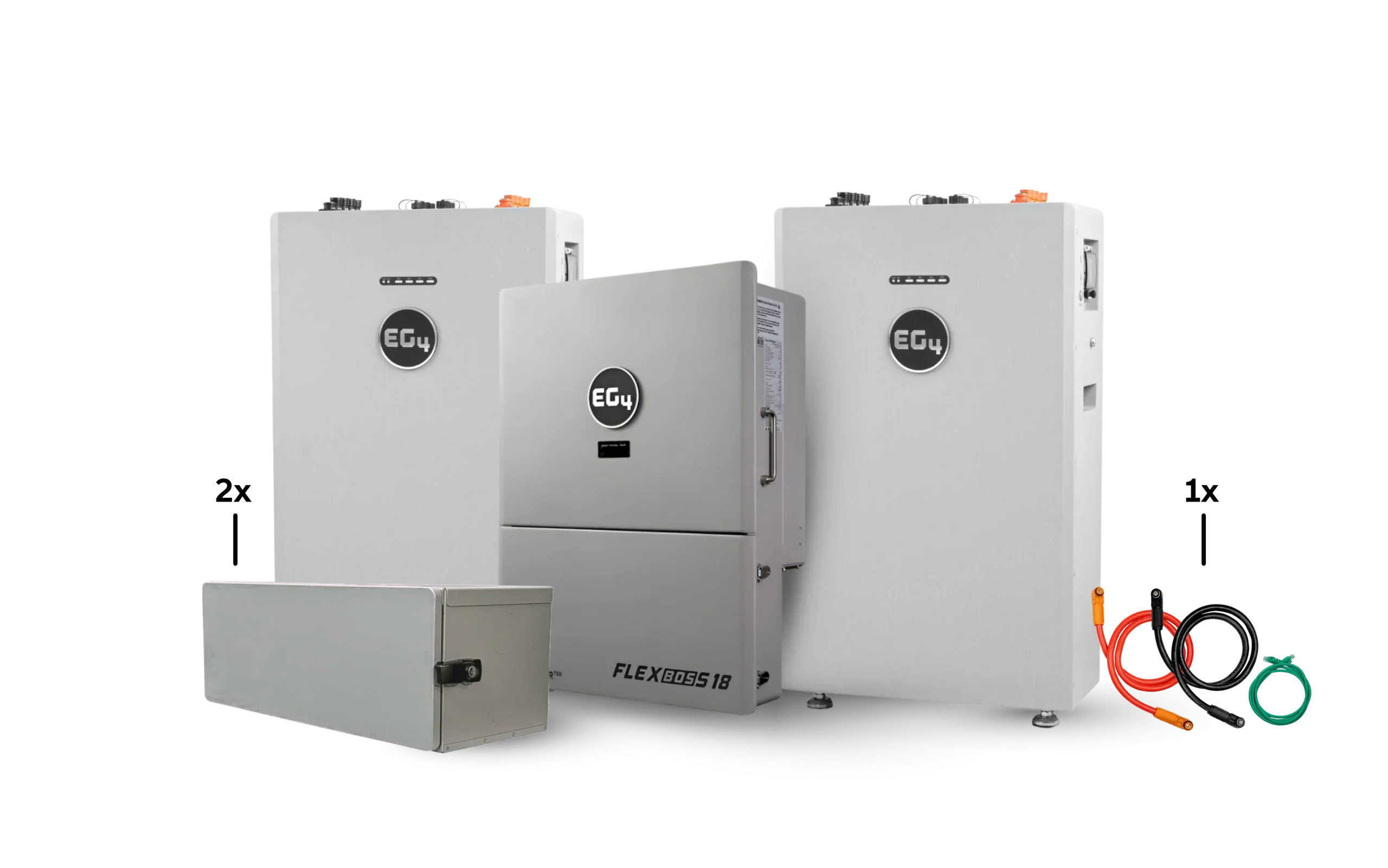 EG4 Hybrid Power Kit | 13kW 120/240V Output 48VDC - 32kWh System Bundle | 1 x EG4 FlexBoss18 Hybrid Inverter + 2 x EG4 All-Weather 314Ah Battery - Green Vista Living