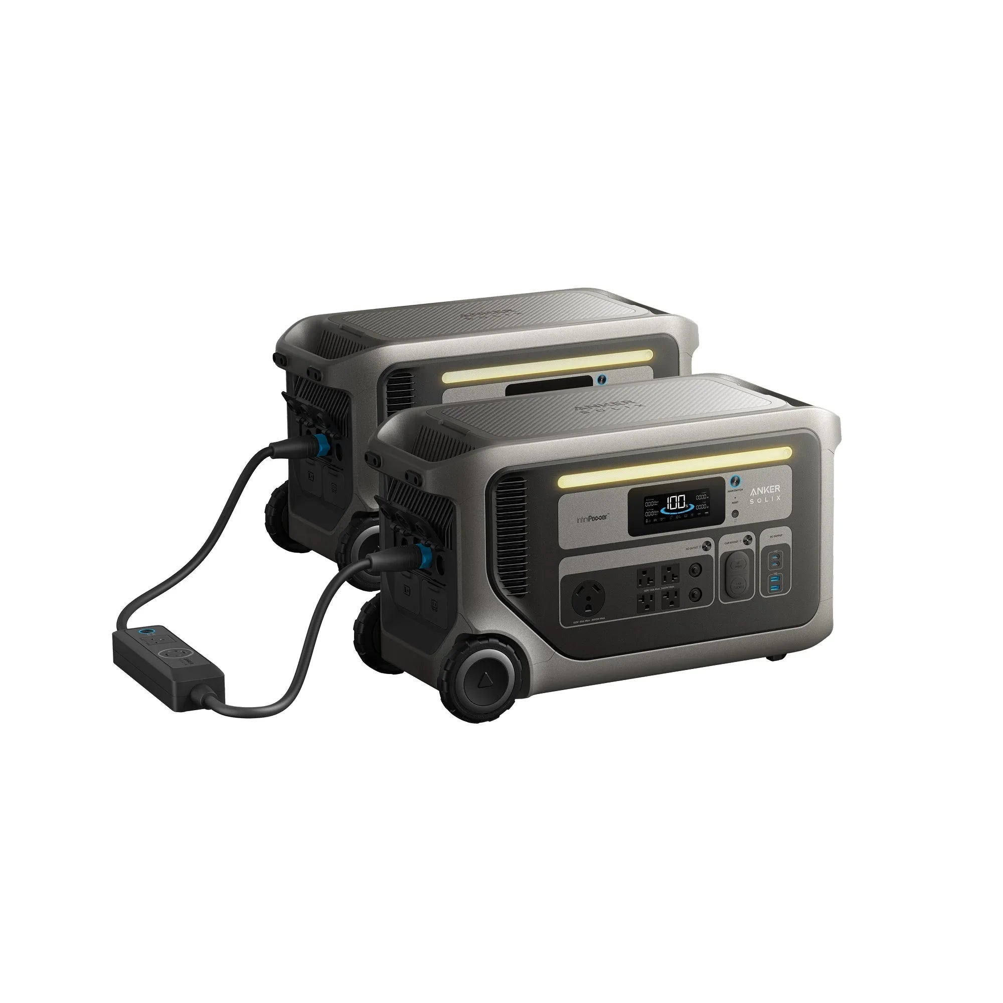 Anker SOLIX F3000 Portable Power Station x 2 + Double Voltage Hub - Green Vista Living