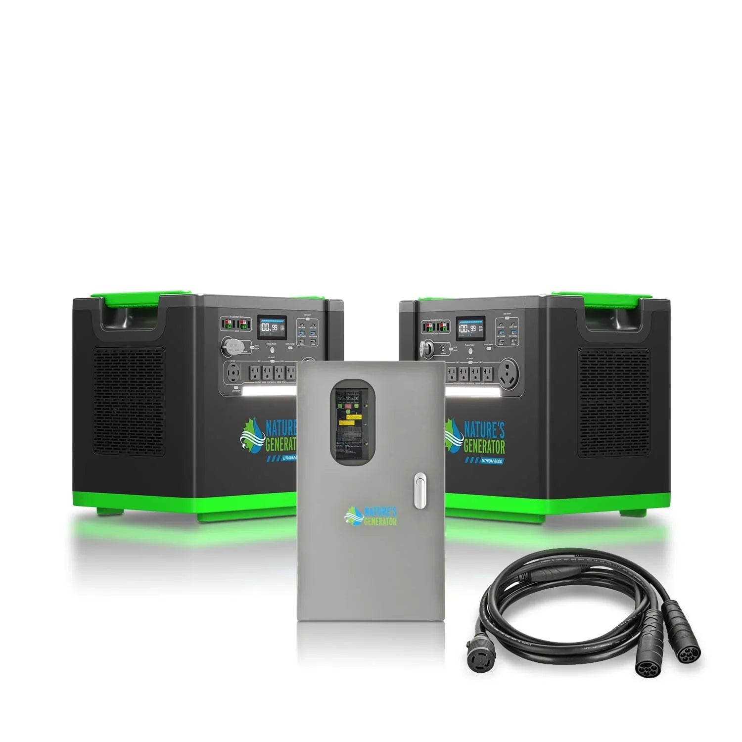 Nature's Generator Lithium 6000 and Transfer Switch - Green Vista Living