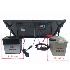 ACOPower 100w 12v Portable Solar Panel kit, Foldable Mono Suitcase, proteusX Waterproof 20A Charge Controller - Green Vista Living