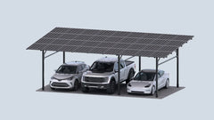 Chiko USA Premier Residential Steel Carport | Black | Solar Pergola | Solar Gazebo - Green Vista Living