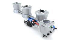 Alien Hydroponics - V-SYSTEM 3 Pot 1 Row End Header Kit - Green Vista Living