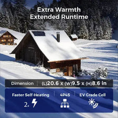 Renogy Core - Renogy 12V 300Ah Deep Cycle Lithium Iron Phosphate Battery w/Self-Heating