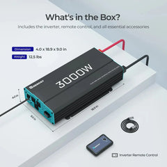 Renogy 700W/1000W/2000W/3000W 12V Pure Sine Wave Inverter - Green Vista Living