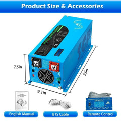 Sungold Power 3000W DC 12V Pure Sine Wave Inverter With Charger - Green Vista Living