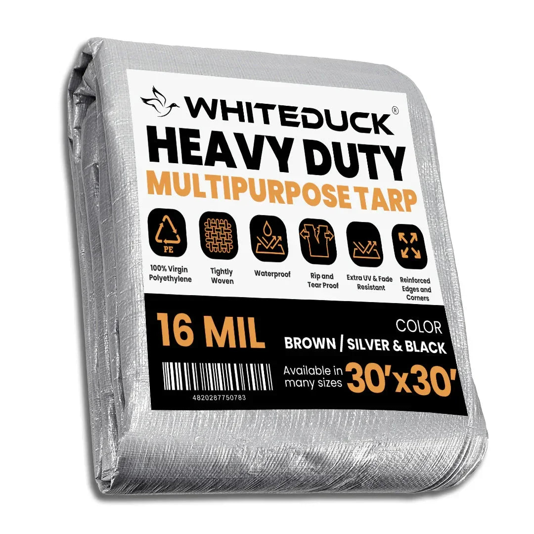 Super Heavy Duty Poly Tarp Cover Thick 16 Mil, 8 oz - Green Vista Living