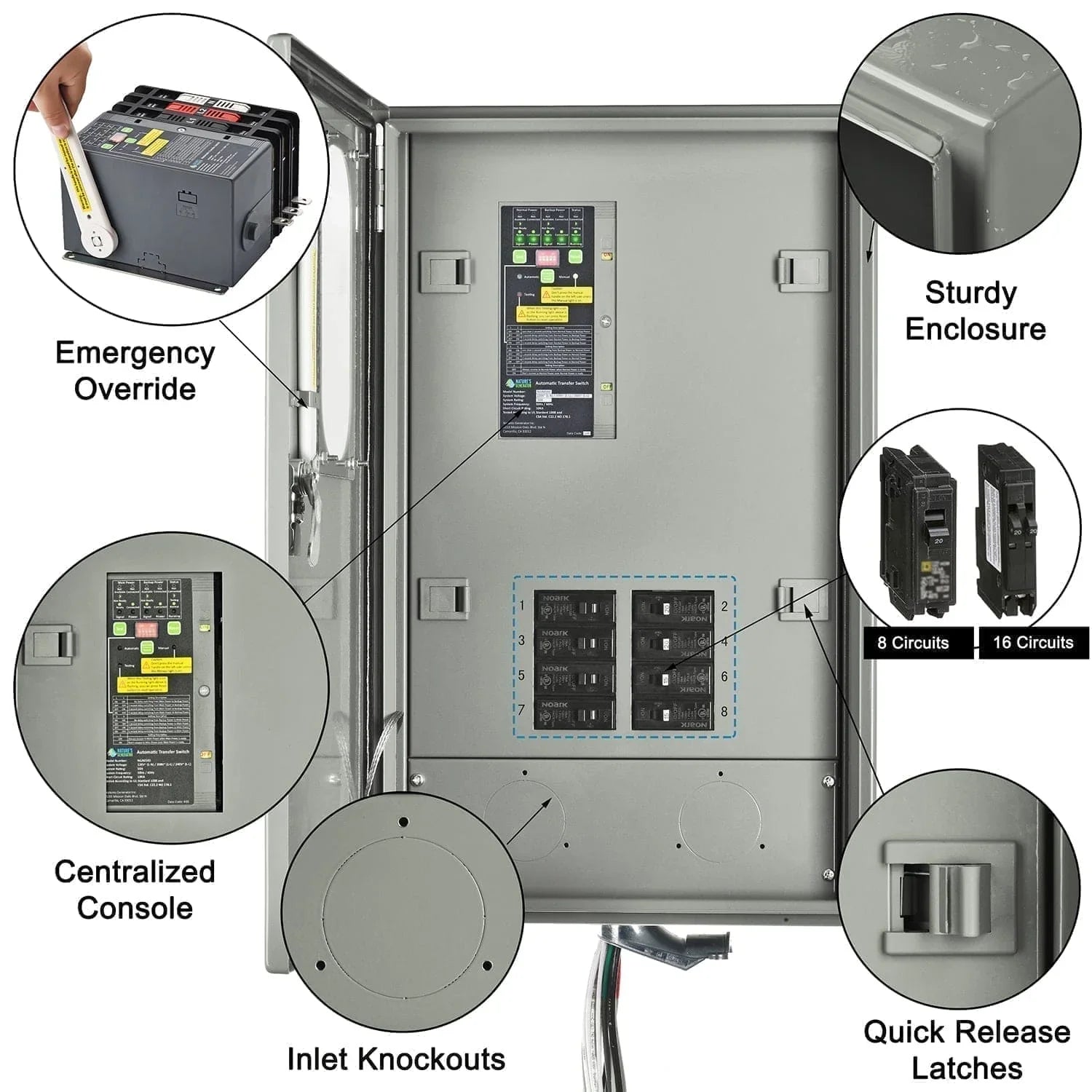 Nature's Generator 30A Automatic Generator Transfer Switch - Green Vista Living