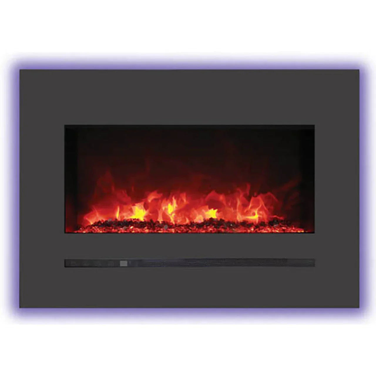 Sierra Flame 48 Inch Linear Wall Mount Electric Fireplace WM-FML-60-6623-STL - Green Vista Living