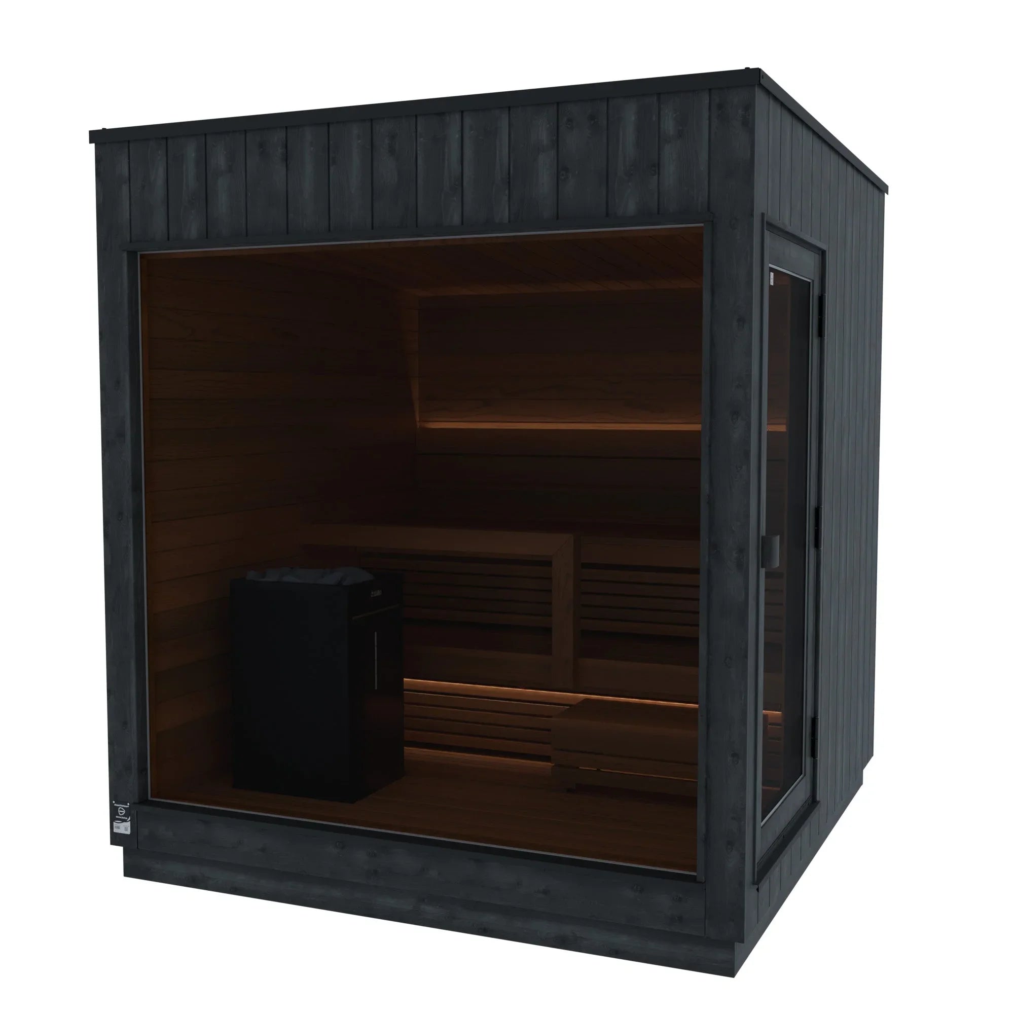 Thermasol Nordic Misty - Dark Nordic Spruce, 2-6 Person, Outdoor Sauna - Green Vista Living