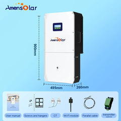 AmenSolar N3H-X12US 12KW Split Phase Hybrid Solar Inverter Amensolar