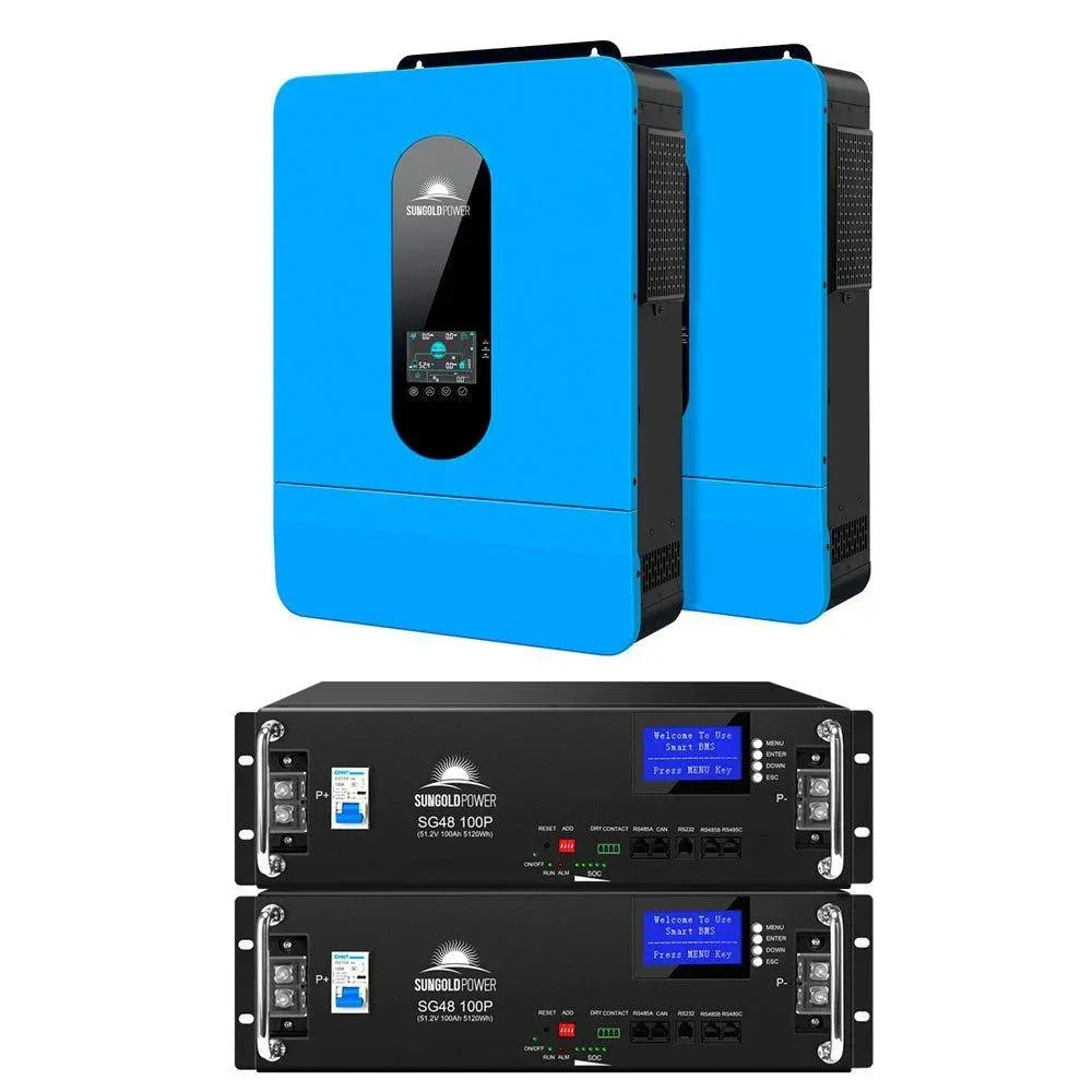 Sungold Power 13000W 48V Solar Charge Inverter Split Phase + Wifi Monitor (2 Units Parallel) - Green Vista Living