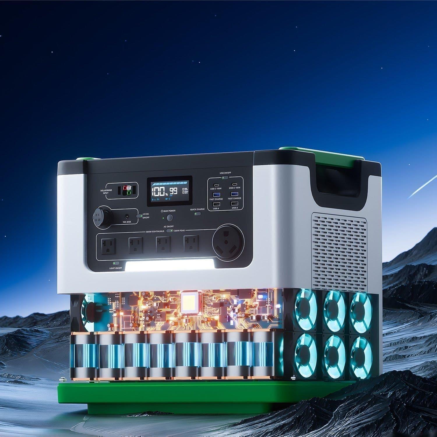 Nature's Generator Lithium 3600 Power Station - Green Vista Living