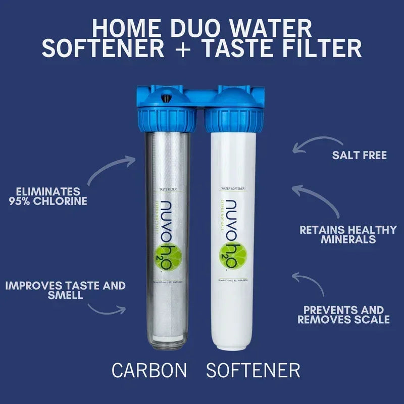 NuvoH2O Manor Duo Water Softener + Filtration System - Green Vista Living